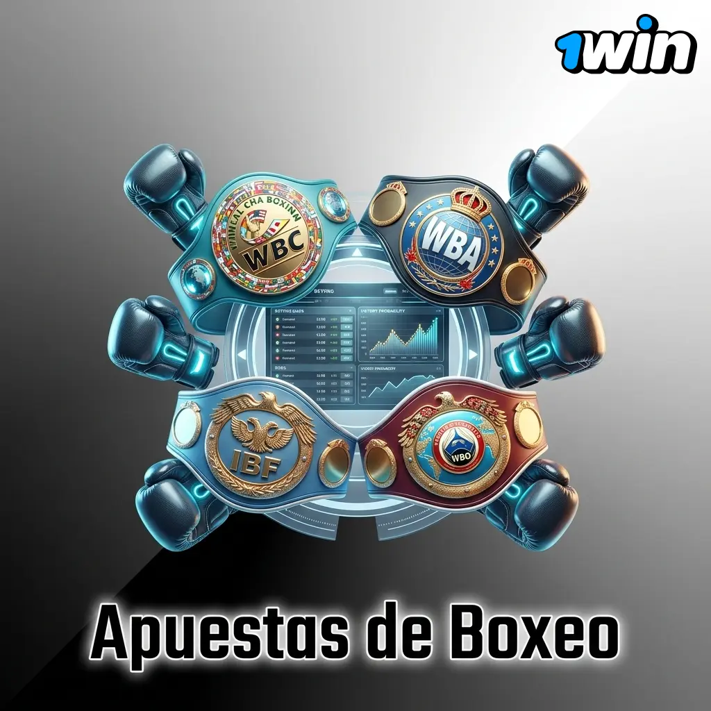 Boxing betting at 1win Chile: WBC, WBA, IBF, and WBO markets for world championship fights.